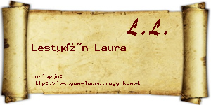 Lestyán Laura névjegykártya